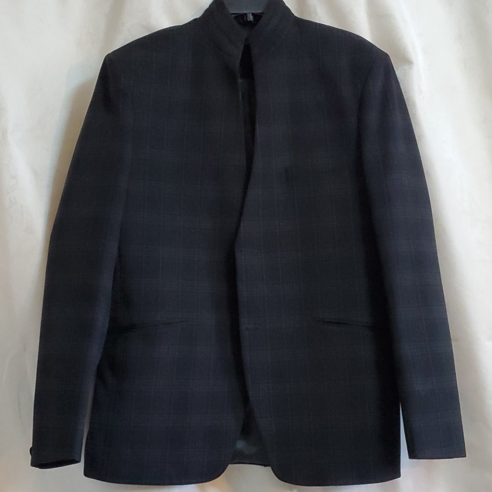 BLUEMAN PLAID BLAZER XXL